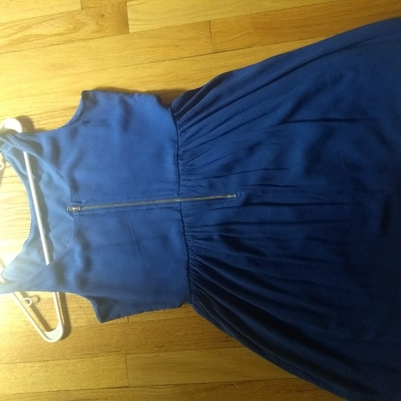 Blue Embroidered Dress - Picture 3 of 5